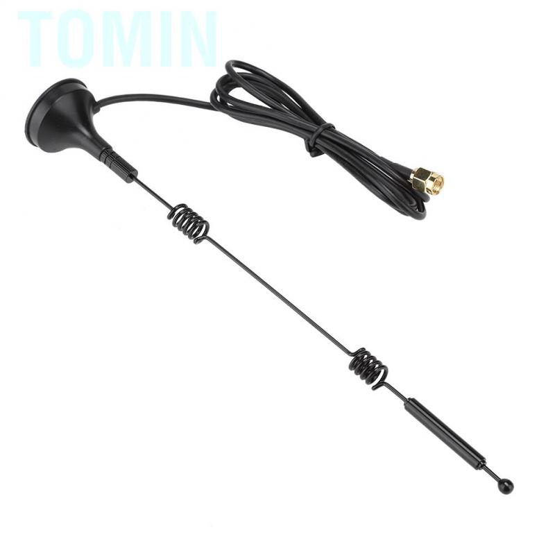 [Ready Stock]Anten Tomin 2.4 / 5GHZ WiFi SMA 12dBi hai đầu có đầu hút nam châm chuyên dụng chất lượng cao