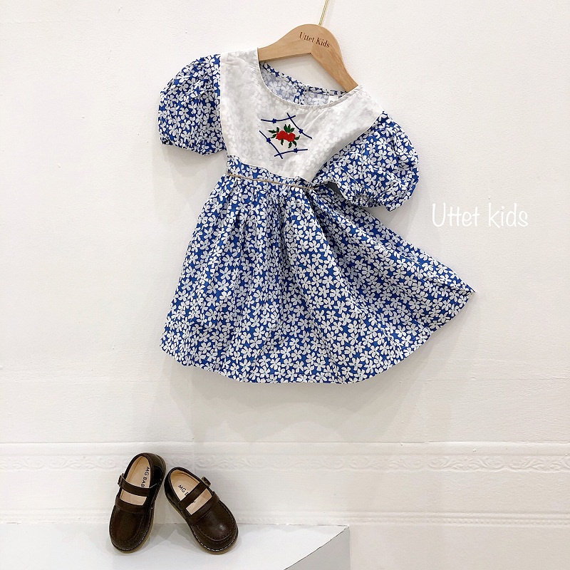[Ảnh thật] QUẦN ÁO TRẺ EM HÀN QUỐC - VÁY THÊU 2185 PHÙ HỢP CHO BÉ GÁI