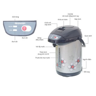 Bình thủy điện Sharp KP-Y33BTV 3.3 lít