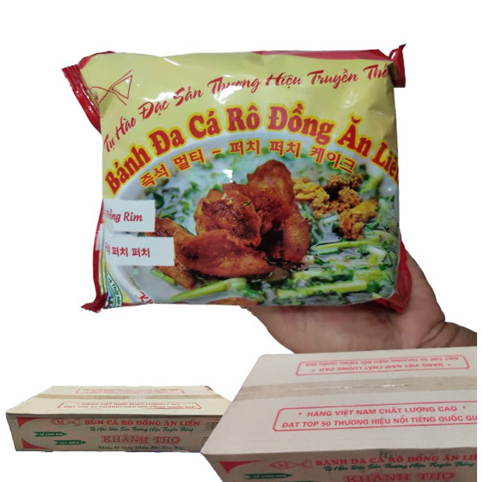 Bánh đa cá rô đồng ăn liền KHÁNH THỌ thùng 20 gói - Top 50 thương hiệu-nhãn hiệu nổi tiếng Đất Việt năm 2019
