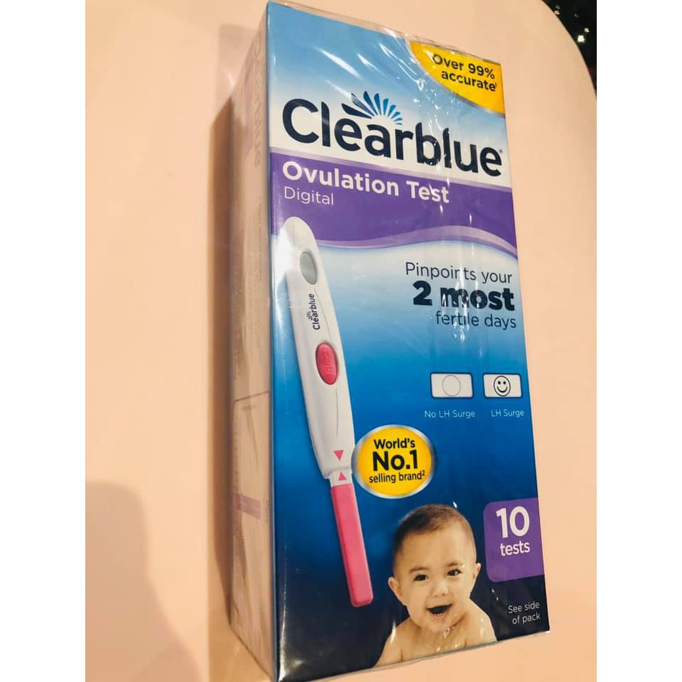 GIẢM GIÁ QUE THỬ RỤNG TRỨNG ĐIỆN TỬ CLEARBLUE SALE KHÔ MÁU