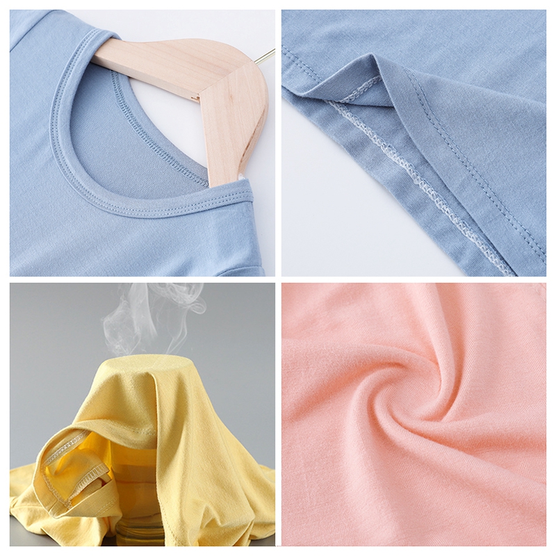 Bộ Đồ Ngủ Áo Thun + Quần Short Thời Trang Mùa Hè Cho Bé Gái