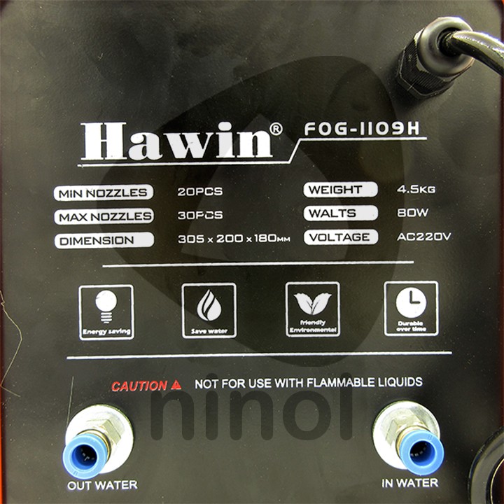 Máy bơm phun sương Hawin FOG 1109H-30 béc