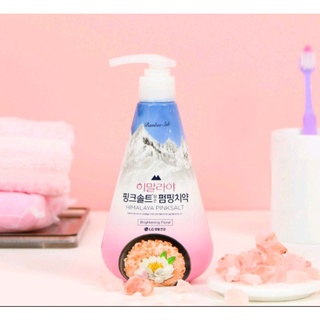 Date 24/4/25 kem đánh răng dạng vòi bamboo salt muối hồng himalaya làm trắng răng 285g