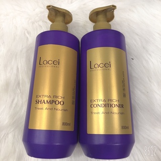 BỘ DẦU GỘI XẢ DƯỠNG ẨM SUÔN MƯỢT LACEI 800ML