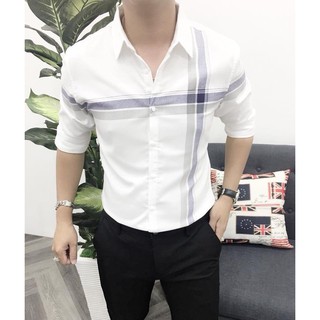 Áo sơ mi nam tay dài vải kate cao cấp, áo sơ mi nam đẹp
