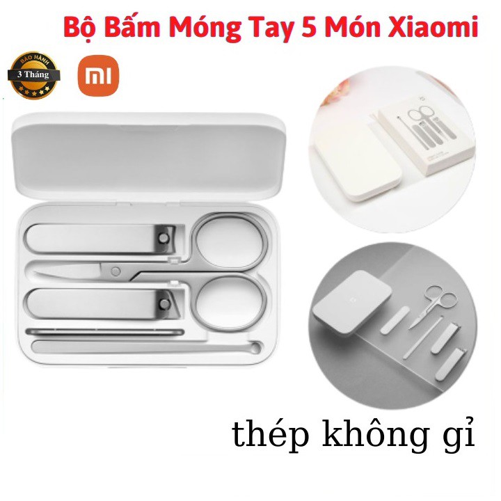 Bộ bấm móng tay 5 món Xiaomi MJZJD002QW [ Bốp Store New ] Bộ Làm Nail xiaomi Cao Cấp