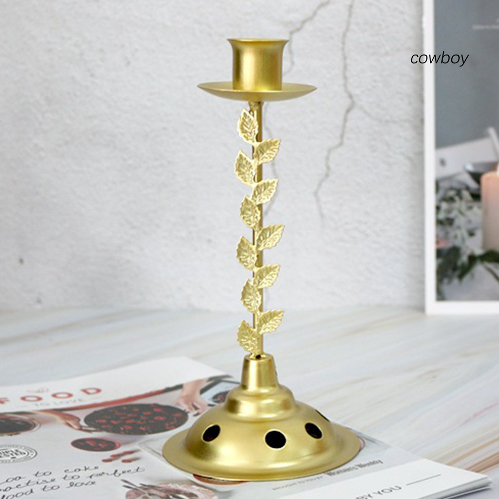 COB|Candle Holder Retro Thicken Iron Practical Metal Tea Light Holder for Wedding