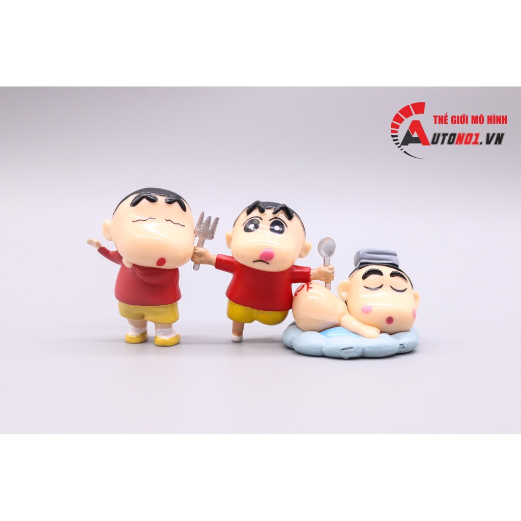 MÔ HÌNH NHÂN VẬT SHIN CÂU BÉ BÚT CHÌ SET 8 CON 6CM 6916