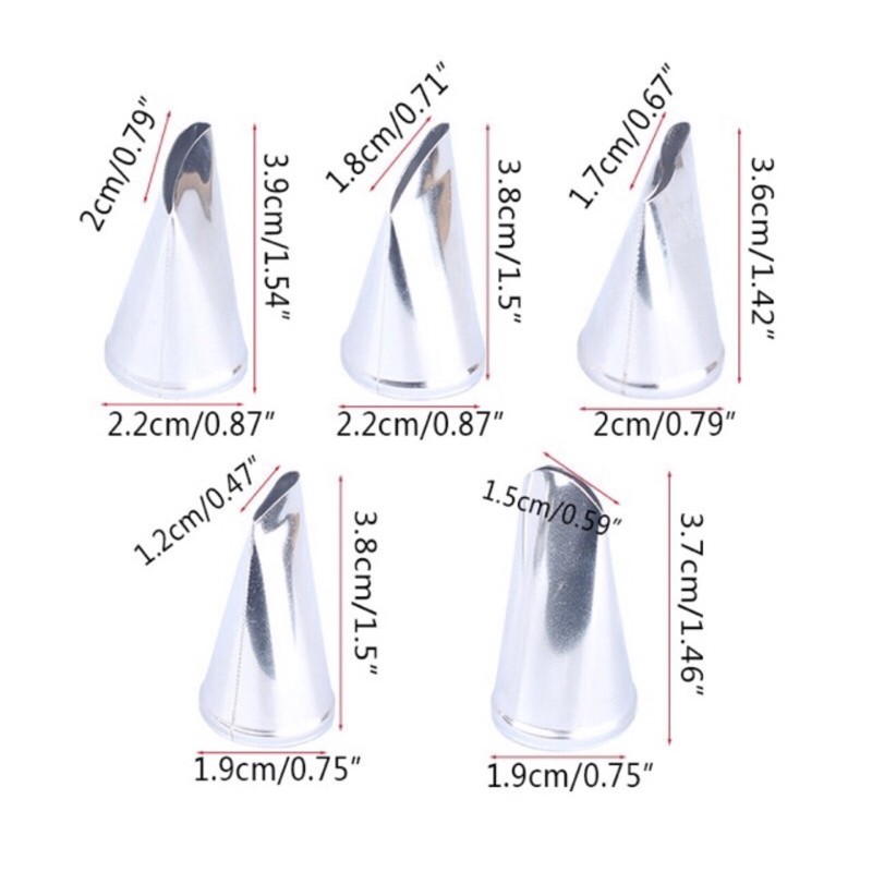 Bộ 7 Đui Bắt Kem Hoa Hồng