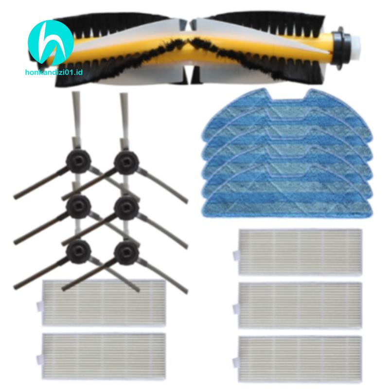 1 Bộ Cọ Chính + Bộ Lọc + Cọ Bên Cho Máy Hút Bụi Redmon RV-R500 RV R500