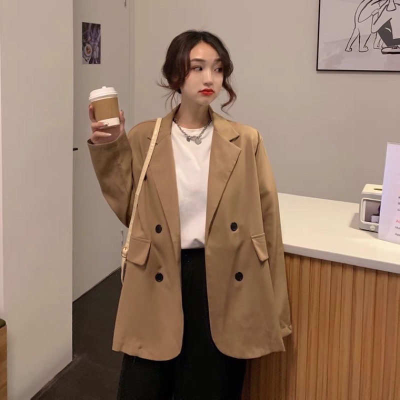 (ẢNH THẬT) ÁO BLAZER VEST NỮ 1 LỚP KHOÁC NGOÀI DÀI TAY KIỂU DÁNG TRẺ TRUNG | BigBuy360 - bigbuy360.vn