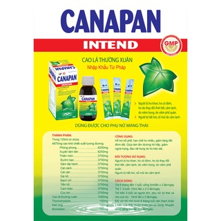 Combo 10h siro gói canapan hộp 20 gói - hỗ trợ giảm ho, đau họng, ho do thời tiết