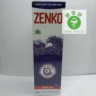 DUNG DỊCH VỆ SINH MŨI ZENKO lọ 75ml