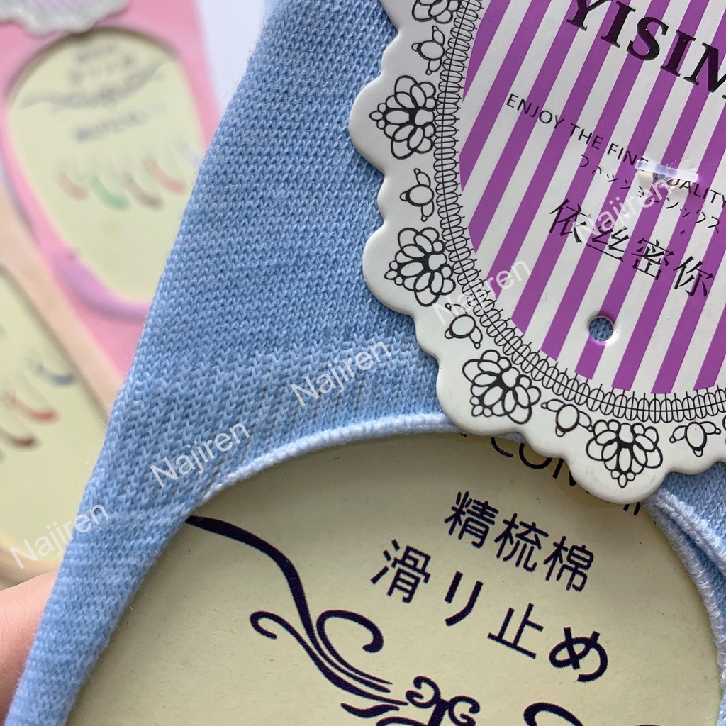 Sét 5 đôi tất nữ cổ ngắn cute, tất chân nữ dáng lười TAT22