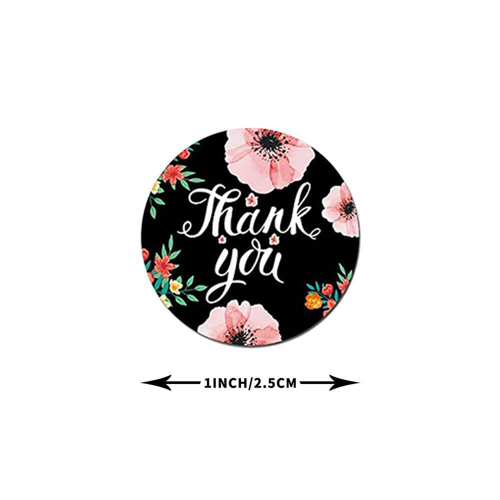 CHOOKEY Set 500 Nhãn Dán Tròn In Chữ Thank You Dùng Để Trang Trí Quà Tặng