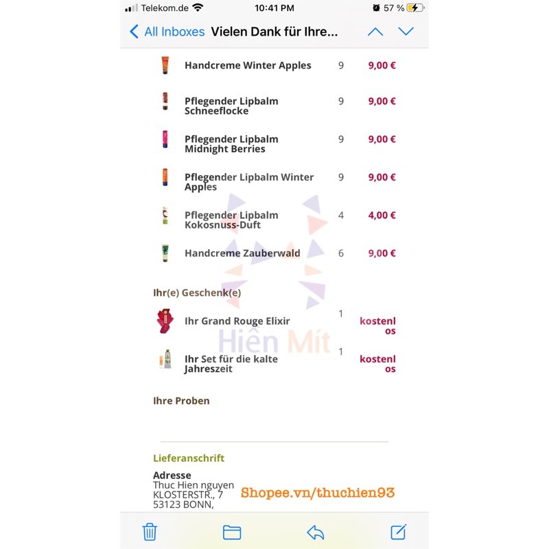 Kem dưỡng tay Yves Rocher Pháp làm mềm da hương thơm nước hoa trái cây Sale 50ml phiên bản giới hạn limited