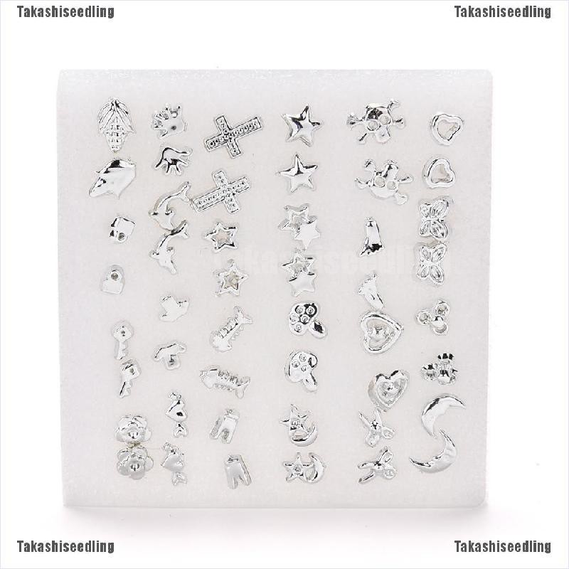 Bộ 24 Đôi Bông Tai Mạ Bạc Thời Trang