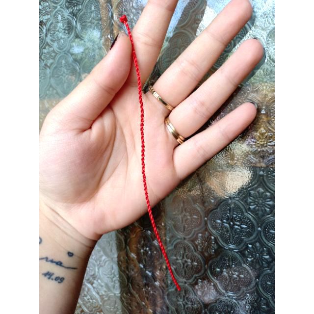 Sỉ dây chỉ đỏ trơn không mặt sợi nhí