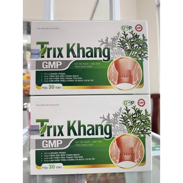 Trĩ Khang GMP, giảm trĩ nội, trĩ ngoại, táo bón khó tiêu, nhuận tràng