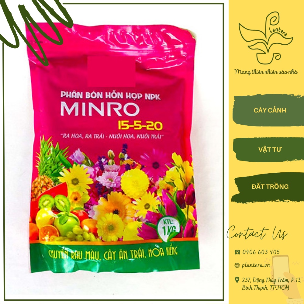Phân Bón Npk 15-5-20 Ra Hoa Trái Gói 200G - Phân Vô Cơ