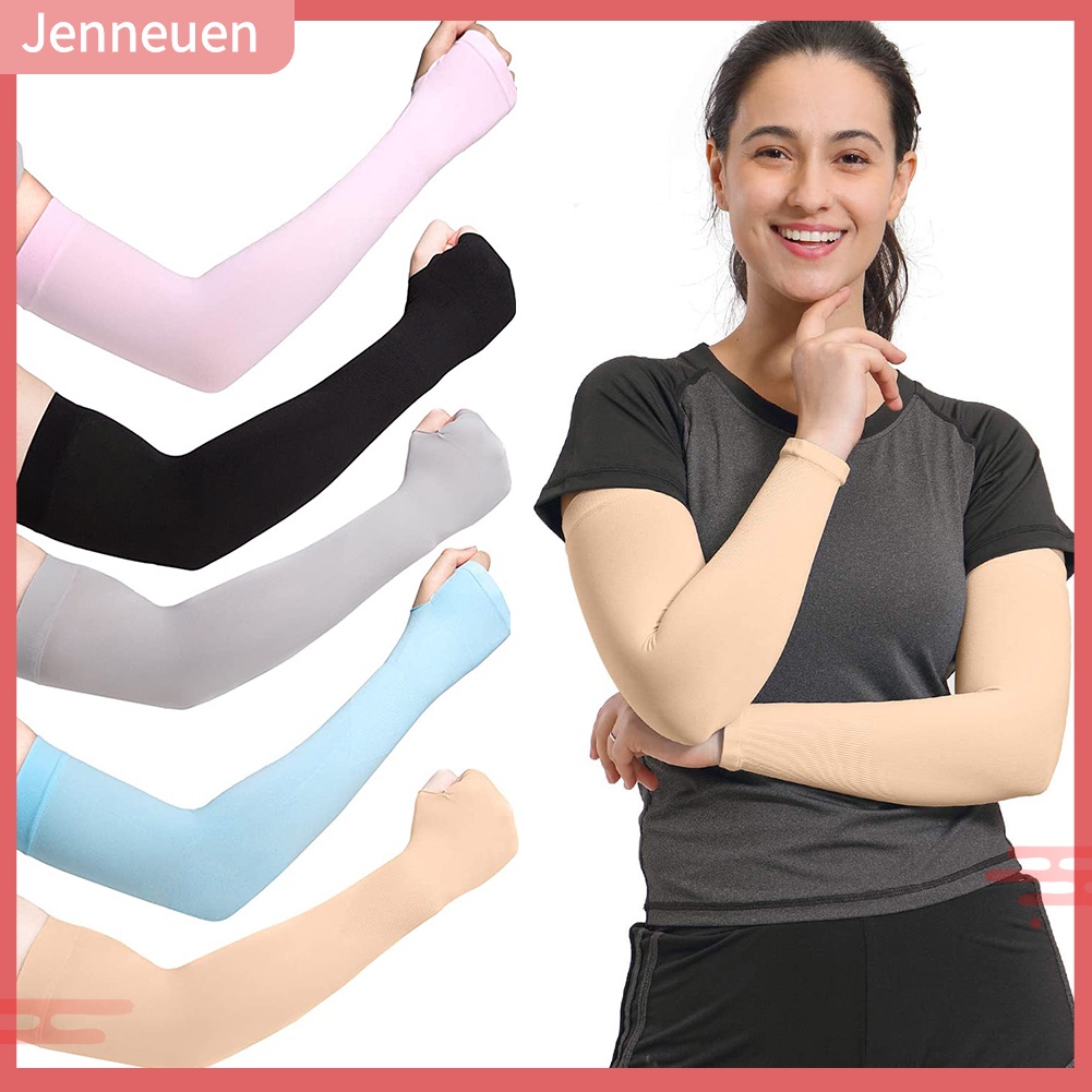 1 Đôi Găng Tay Chống Nắng Tia UV Bảo Vệ Toàn Thân Dùng Khi Đạp Xe Ngoài Trời