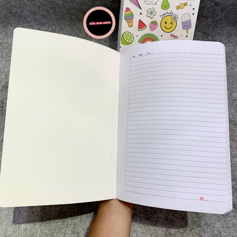 Vở kẻ ngang 120 trang chống loá cao cấp, giấy trắng tự nhiên