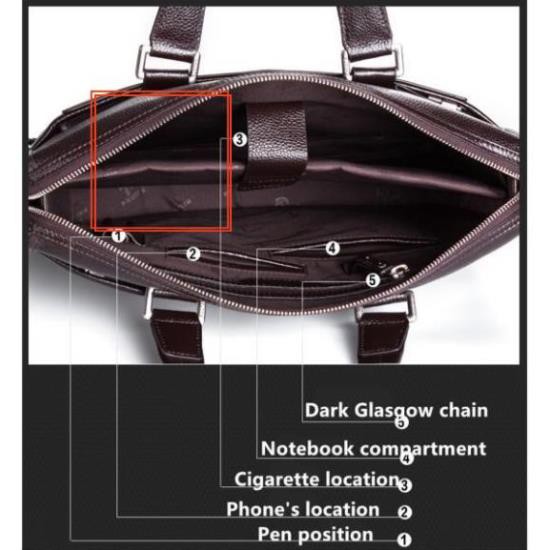 Chính Hãng cặp da cao cấp Cặp da thật -Cặp văn phòng P.KUONE -Da Thật cực đẹp (Bảo hành 3 năm- kèm ảnh thật) | BigBuy360 - bigbuy360.vn