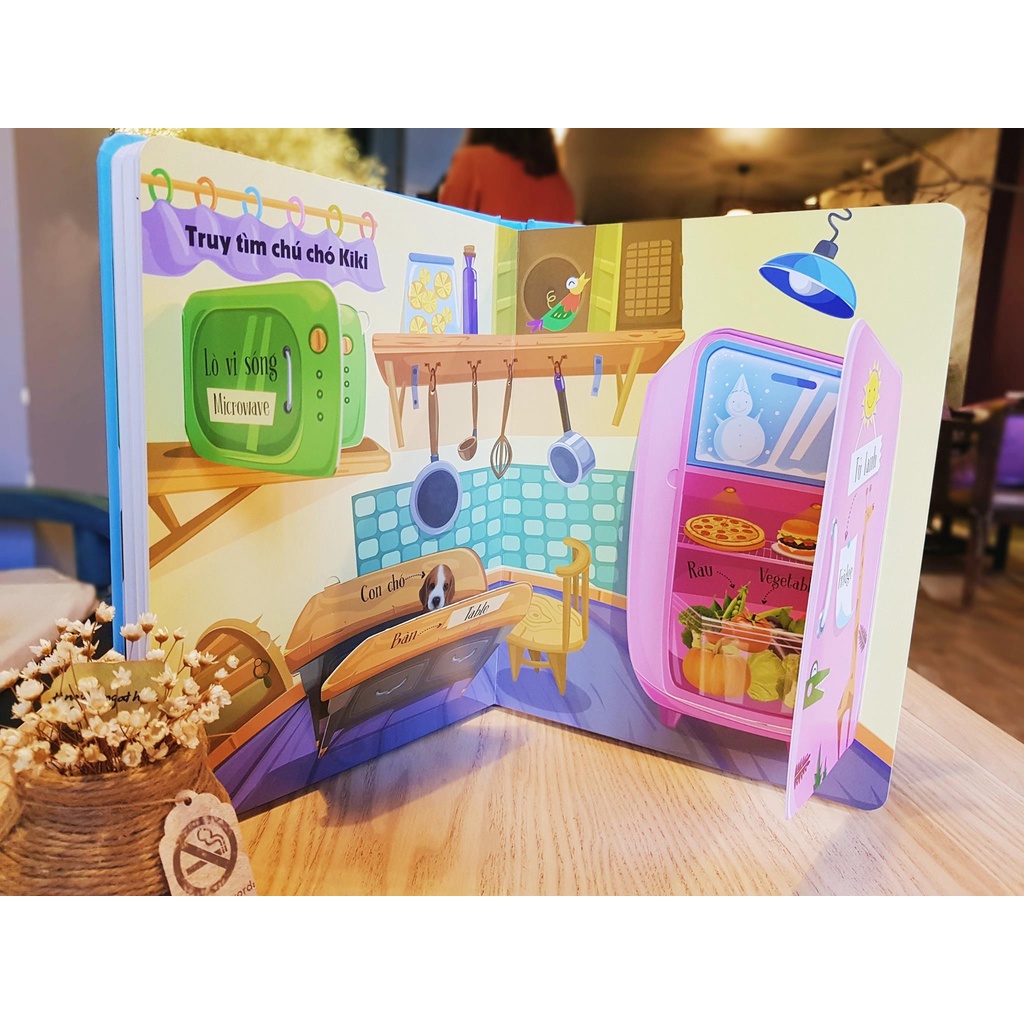 Sách Lift the flap Lật mở khám phá 100 words 100 từ đầu tiên