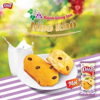 Bánh bông lan tươi nho khô Otto 38g