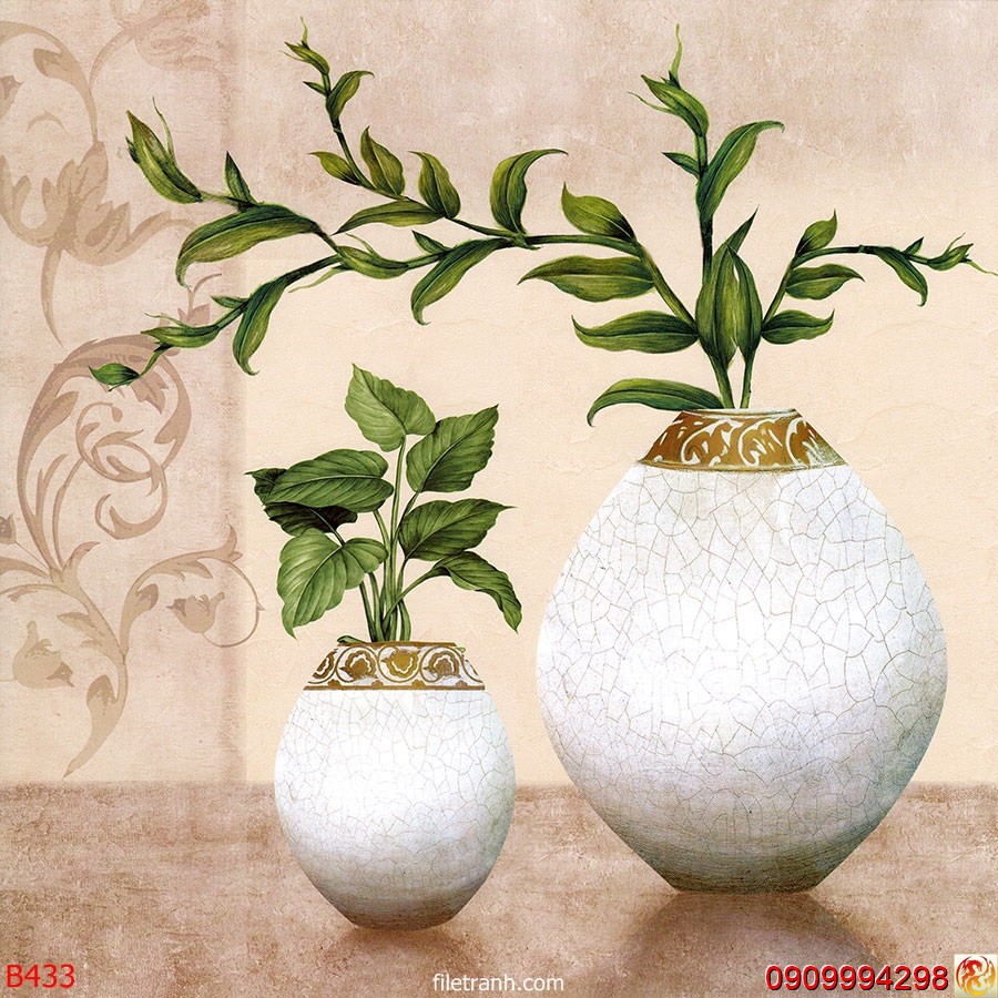 TRANH DÁN TƯỜNG 3D BÌNH HOA, LỌ HOA NHIỀU MẪU