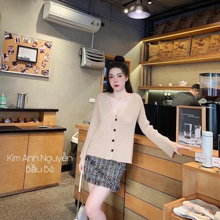 set áo len chân váy dạ