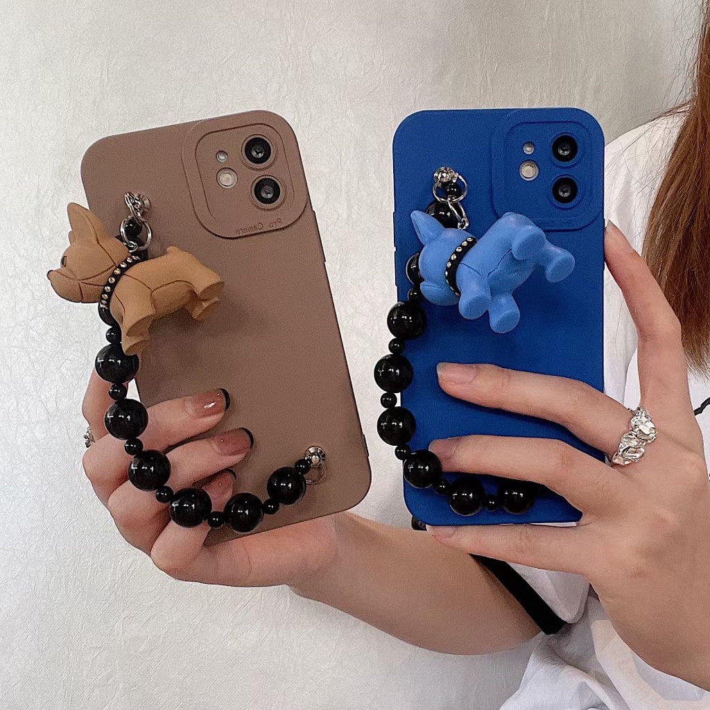 Ốp điện thoại TPU mềm hình chú chó hoàng gia có dây đeo cho IPHONE X XS XR XS MAX 7PLUS 8PLUS 11 11 PRO 11 PRO MAX 12 13 PRO 12 PRO MAX