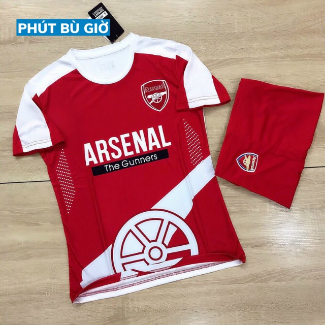 Áo Bóng Đá Thể Thao Đá Banh CLB ARSENAL Đỏ Chất Thun Thái Cao Cấp - Phút Bù Giờ Sport