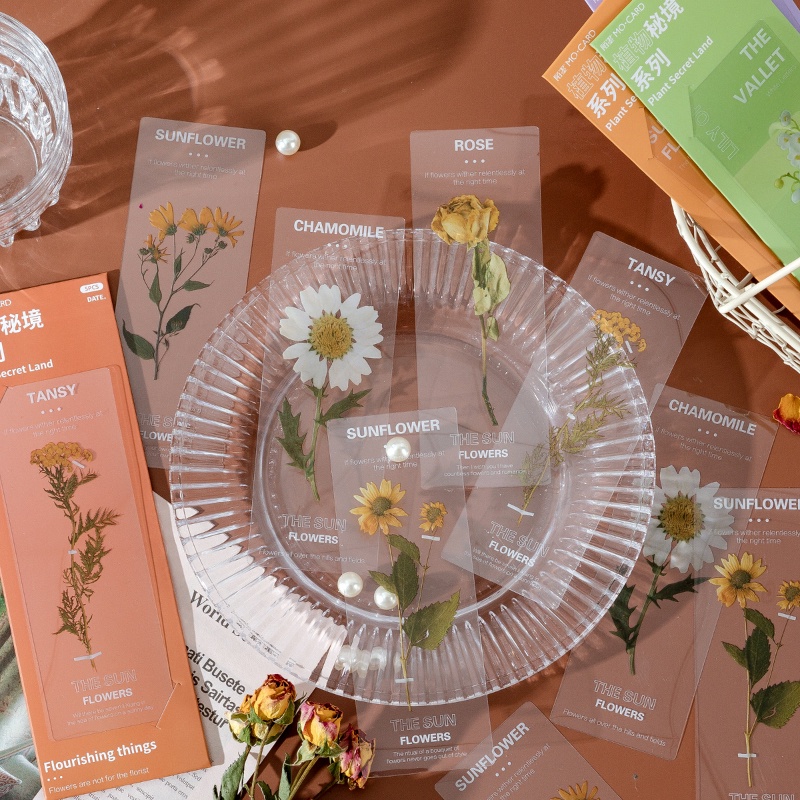 Bộ 5 Thẻ Đánh Dấu Trang Sách Hình Cây Cối Bí Mật C6636