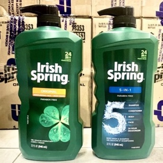 Sữa Tắm nam Irish Spring 946ml Original | Deep Action Scrub | 5in1 - Mỹ