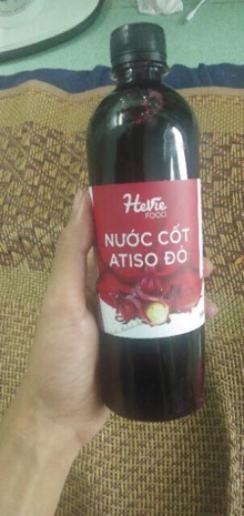 Nước cốt Hoa Atiso Đỏ tươi ngon 500ml