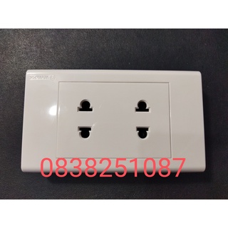 MẶT 2 Ổ CẮM 2 LỖ SINO - S18