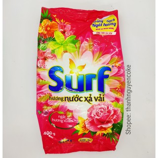 [Hoả Tốc] Bột giặt SURF Hương Nước xả Vải Ngát Hương Xuân Hồng 380g 380 g