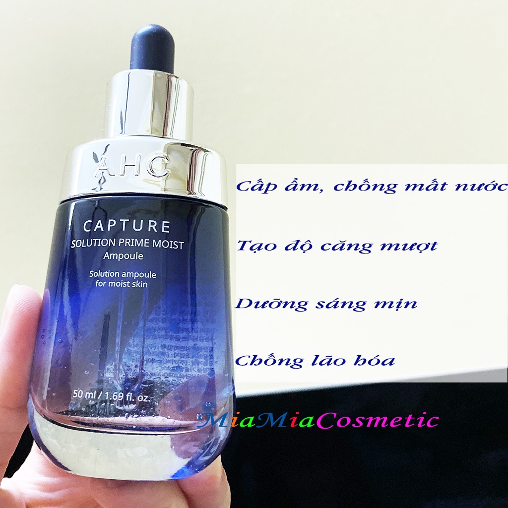 Serum Tinh Chất AHC Capture Solution Prime White Moist Revital Ampoule Dưỡng Trắng Cấp Ẩm 50ml [ MẪU MỚI NHẤT]