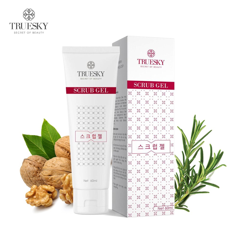 Gel Tẩy Tế Bào Chết Body Truesky Chiết Xuất Trà Xanh 60ml (Có Thể Dùng Cho Mặt) - Scub Gel