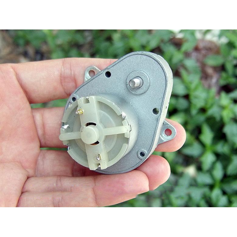 Động cơ motor mô tơ giảm tốc mini cực mạnh bánh răng kim loại DC 500 5V-6V tốc độ 56 vòng một phút - LK0106