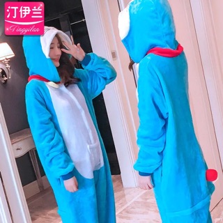 Pijama hình thú bông doremon