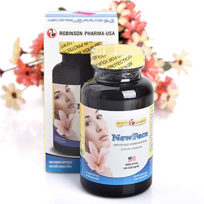 NewFace - Hỗ trợ bổ sung DHA, vitamin và khoáng chất, tăng cường sức đề kháng cho bà bầu và người thiếu máu (60 viên)