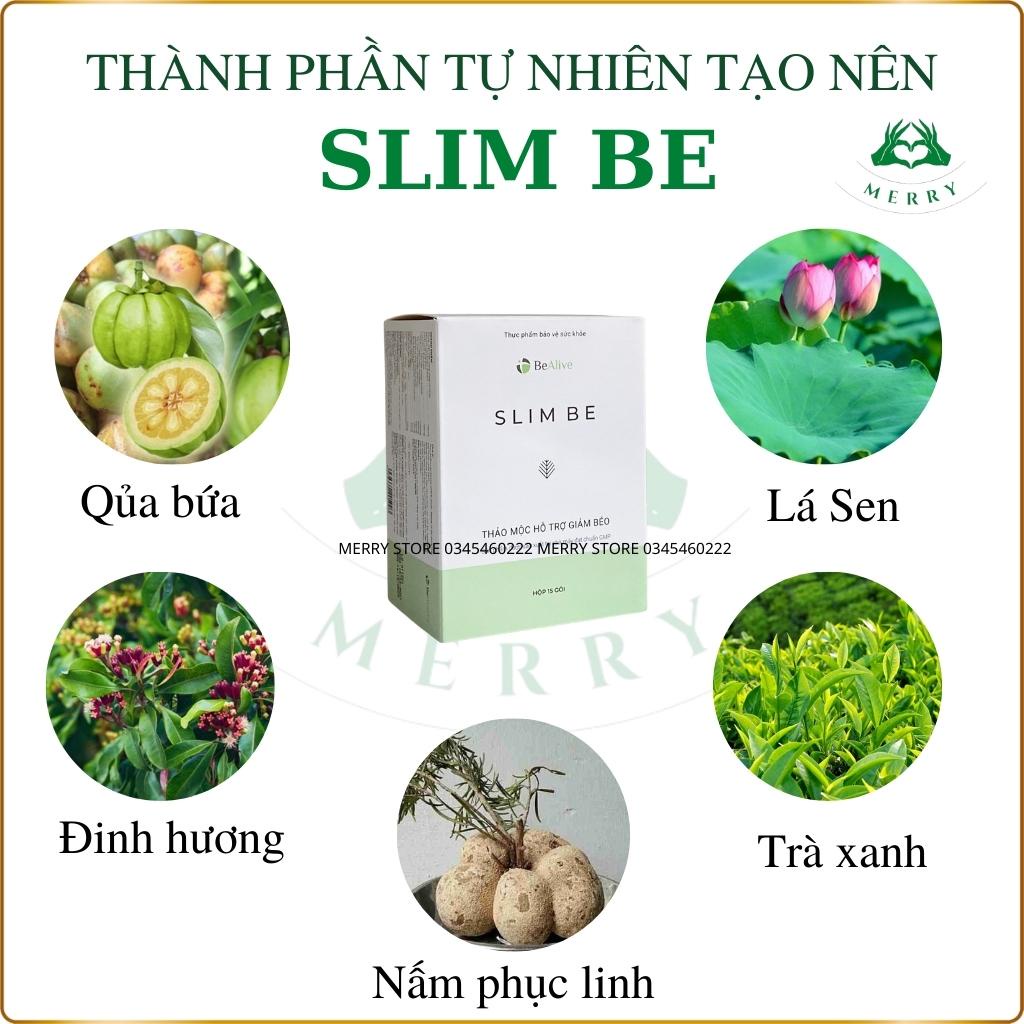 Giảm Cân SLIM BE (COMBO 2 HỘP) của BEALIVE Chính Hãng MERRY STORE Slimbe Giúp Giảm 3-7 Kg Sau 30 Ngày