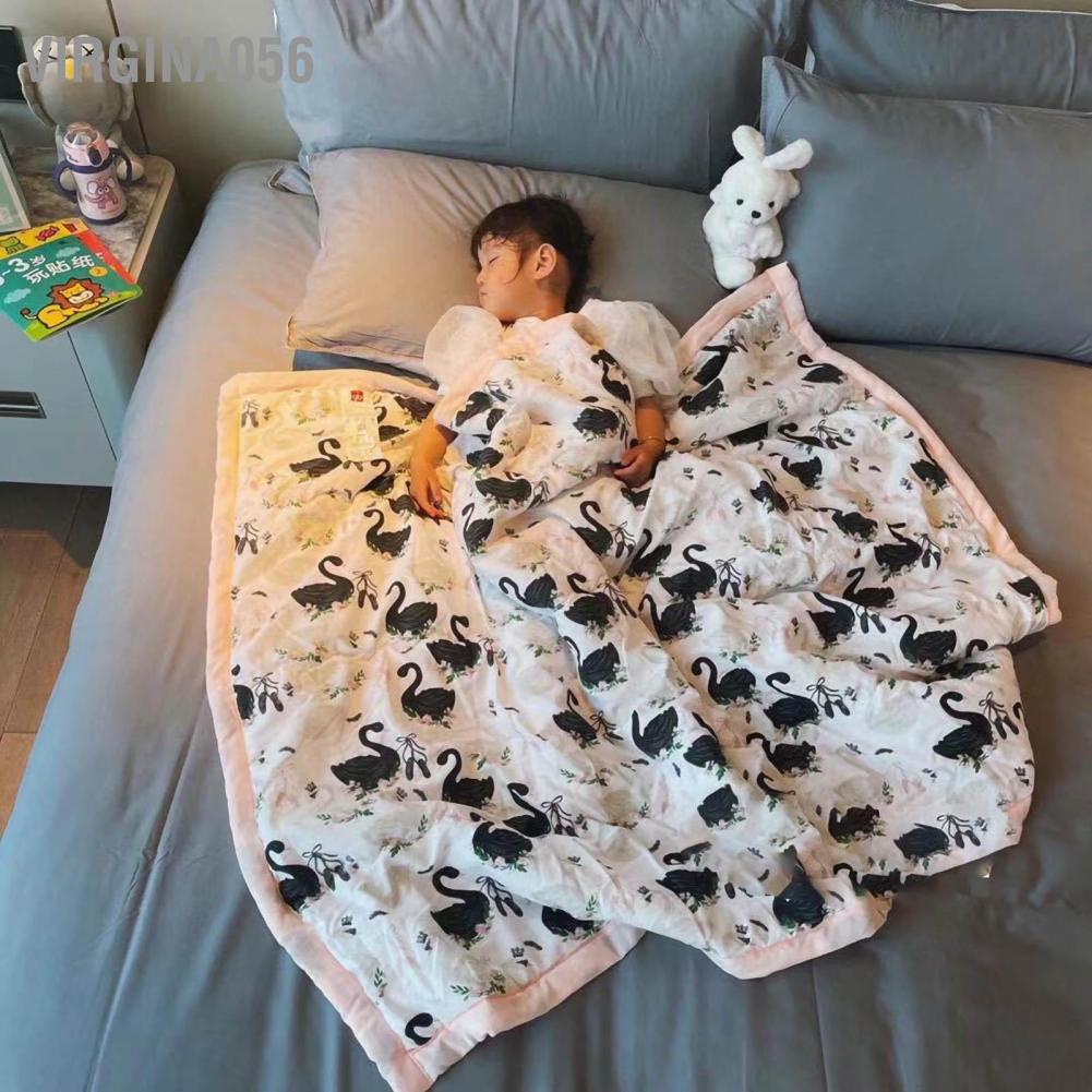 Có thể bán buôn Mùa hè Chăn đơn Phim hoạt hình Trẻ em Lụa lông bông mềm nhẹ Khăn trải giường Virgina056 Hàng giao ngay
