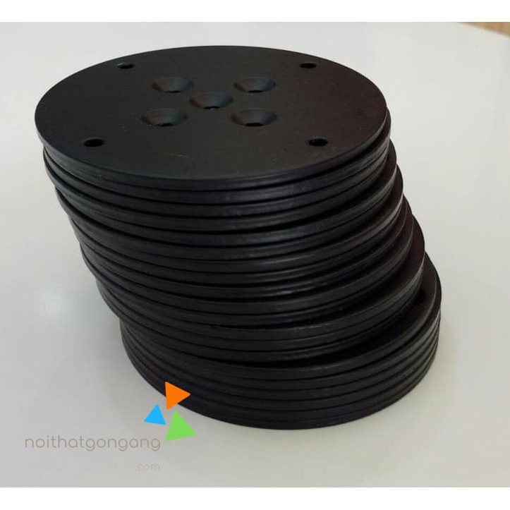 Chân Bàn Ghế Sofa Gỗ Cao Su Sơn PU, Đã Kèm Pat và Vít - Nội Thất Gọn Gàng