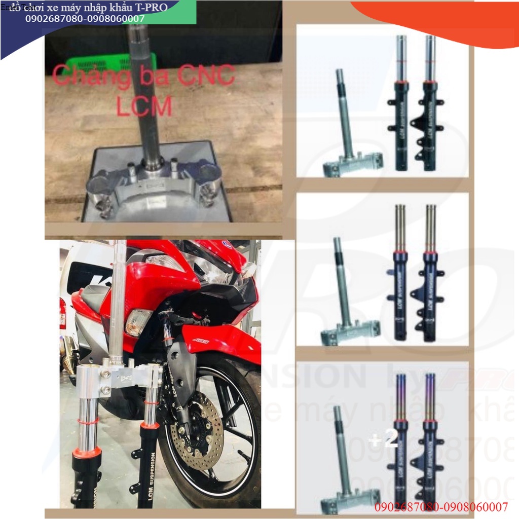 Phuộc trước LCM - NVX 155 chính hãng ( combo ty 31 )