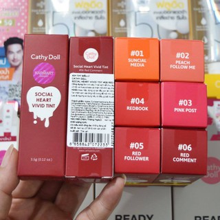 Son Tint Siêu Lì Cathy Doll Social Heart Vivid Tint