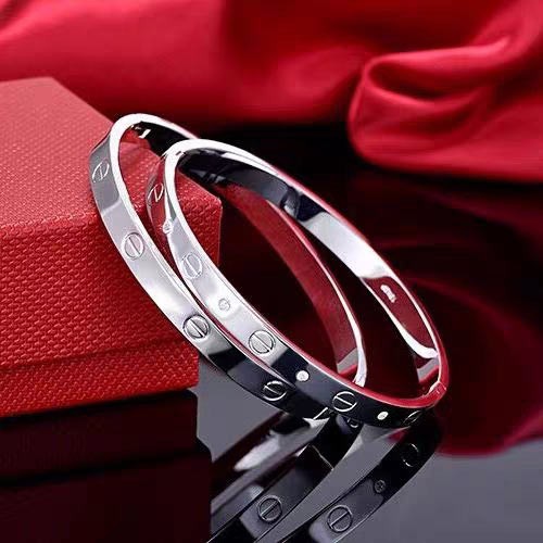 Vòng Tay Thép Titan Cặp Đôi Vòng Tay Phiên Bản Hàn Quốc Tua Vít Thép Titan Vòng Tay Phong Cách Cổ Điển 18K Hoa Hồng Vàng Tay Trang Sức Trao Đổi Quà Tặng Sinh Nhật